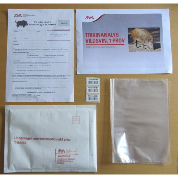 Trikiner/ Trikintest / Trikinkit til Vildsvin/ Trikinpr�ve/ Trikinkit/Tilbud V/5stk