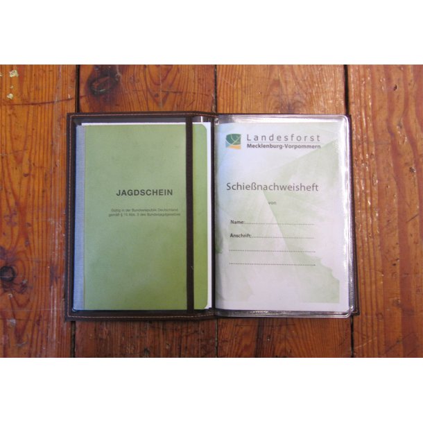 Pung til tysk jagttegn, pas, vbenpas (Vildsvine Motiv)