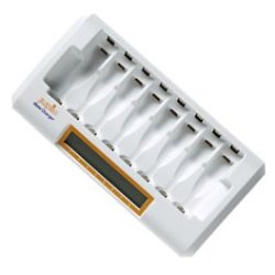 Hurtig Oplader til 8 stk AA eller AAA batterier