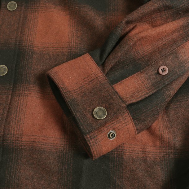 Lynx Wool Shirt Dark Orange