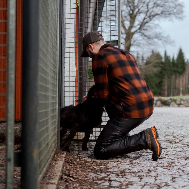 Lynx Wool Shirt Dark Orange