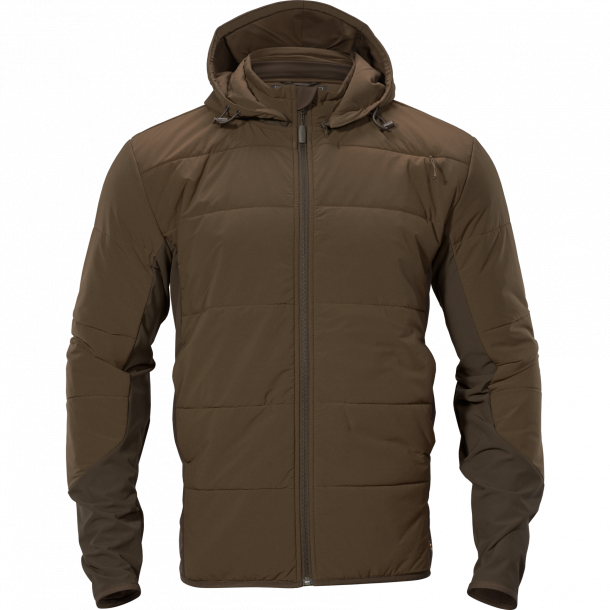 Hrkila insulated midlayer hunting green/shadow brown