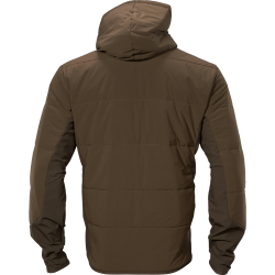 Hrkila insulated midlayer hunting green/shadow brown