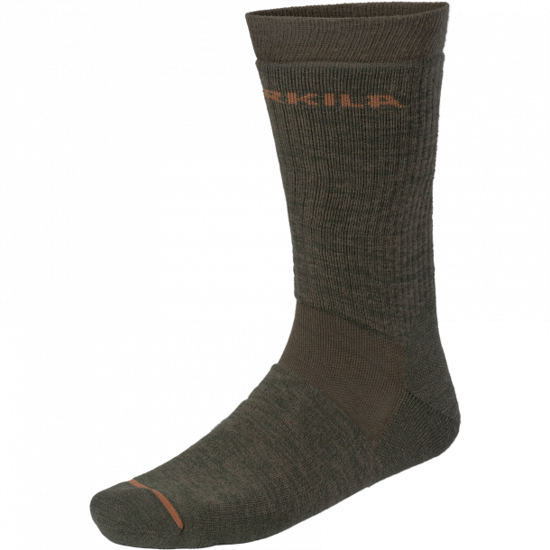 Hrkila pro hunter short socks willow green/shadow brown