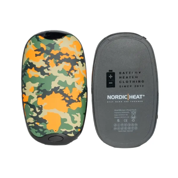 Nordic Heat H�ndvarmer med powerbank  2 x 5000mAh