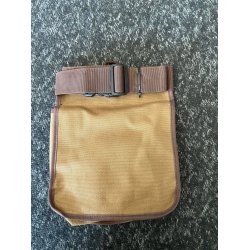 ben patrontaske med blte, brun/tan