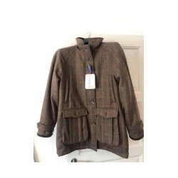  Dame Laksen tweed skydejakke 