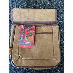 ben patrontaske med blte, brun/tan