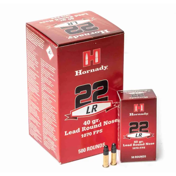 Hornady 22 LR. Round Nose 40gr  50 stk.
