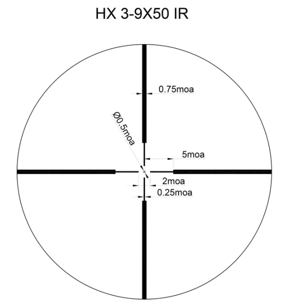 Sightmark Core 2.0 HX 3-9x50 Duplex SFP