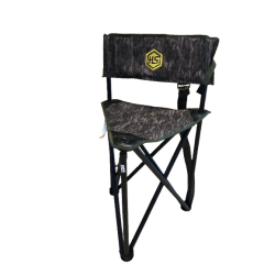 Jagtstol foldbar med rygln  Bottomland Camo