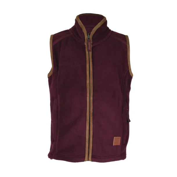 Fleece vest b�rn Plum