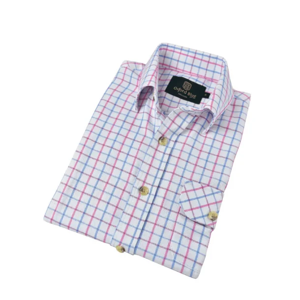 B�rne skjorte  pink/blue