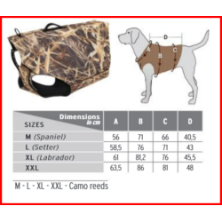 Neoprene hundevest camo