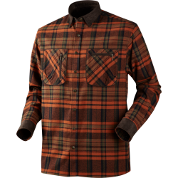 Pajala Skjorte Burnt Orange check