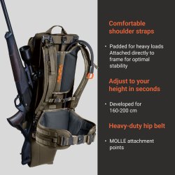 Vorn  EV30 - Rygs�k med riffelholder