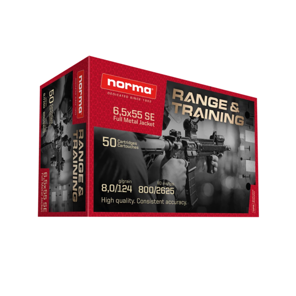 Norma 6,5x55 Range &amp; Training 124 gr