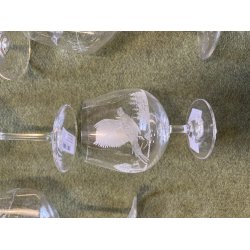 Hndgraverede glas med dyremotiv - vlg strrelse