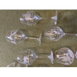 Hndgraverede glas med dyremotiv - vlg strrelse