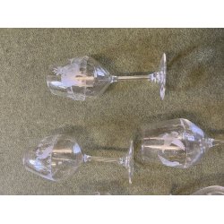 Hndgraverede glas med dyremotiv - vlg strrelse