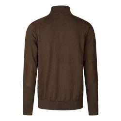 Seeland Pinetr� Halv Lynl�s Sweater m�rkebrun