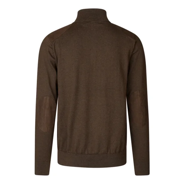 Seeland Pinetr� Halv Lynl�s Sweater m�rkebrun
